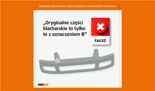 Oryginalne części blacharskie to tylko te z oznaczeniem O – FAŁSZ