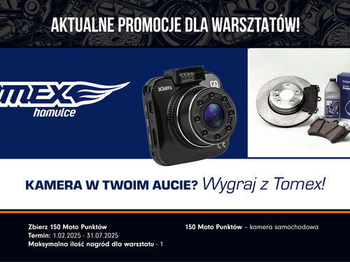 Tomex – Wygraj kamerę samochodową