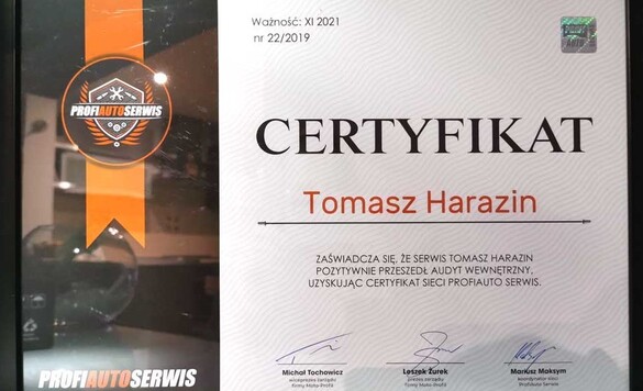 Zdjęcia warsztat samochodowy PAS TOMASZ HARAZIN w Pszczyna