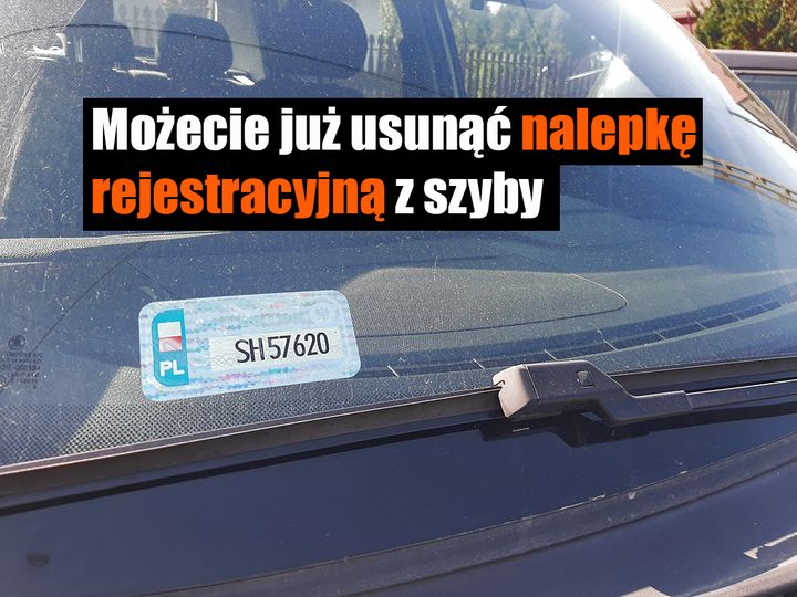 Od wczoraj nalepki z numerem rejestracyjnym pojazdu nie są już potrzebne. Podobnie jak karty…