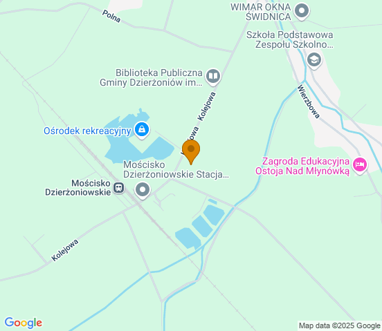 Mapa dojazdu do warsztatu samochodowego w miejscowości Mościsko
