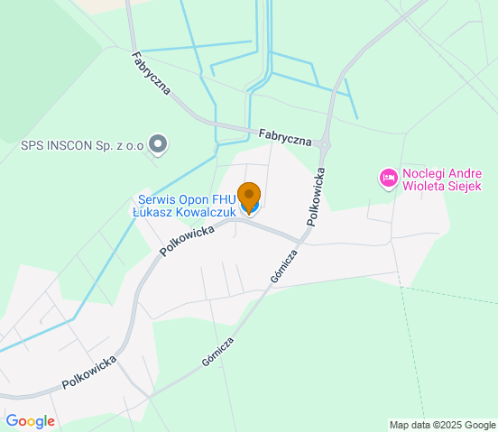Mapa dojazdu do warsztatu samochodowego w miejscowości SOBIN