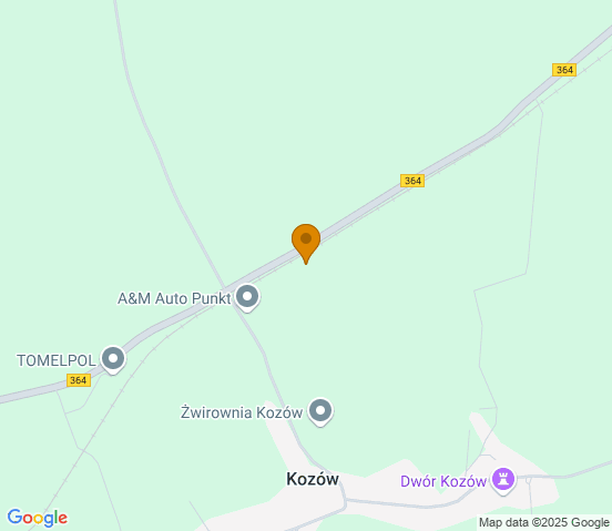 Mapa dojazdu do warsztatu samochodowego w miejscowości Złotoryja