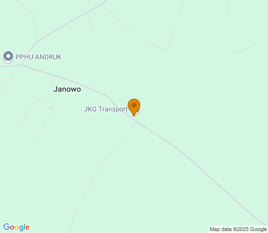Mapa dojazdu do warsztatu samochodowego w miejscowości Janowo