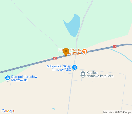 Mapa dojazdu do warsztatu samochodowego w miejscowości Małki