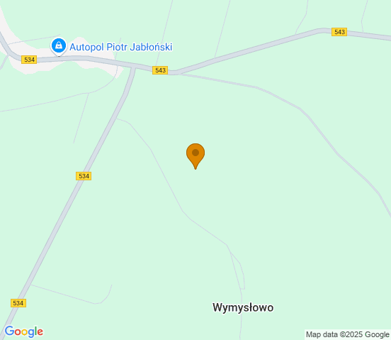 Mapa dojazdu do warsztatu samochodowego w miejscowości Radzyń Chełmiński