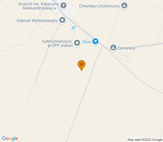 Mapa dojazdu do warsztatu samochodowego w miejscowości Mierzyce