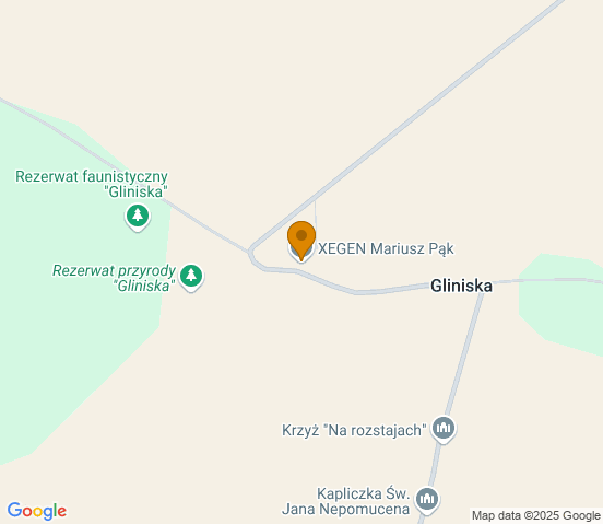Mapa dojazdu do warsztatu samochodowego w miejscowości Uchanie