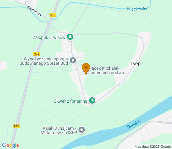 Mapa dojazdu do warsztatu samochodowego w miejscowości Isep