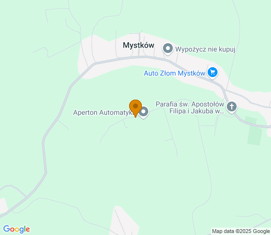 Mapa dojazdu do warsztatu samochodowego w miejscowości Kamionka