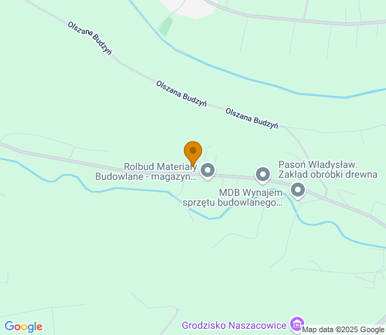 Mapa dojazdu do warsztatu samochodowego w miejscowości Podegrodzie