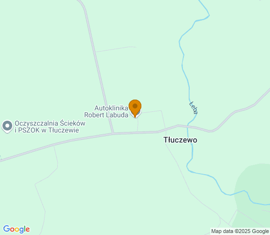 Mapa dojazdu do warsztatu samochodowego w miejscowości Linia