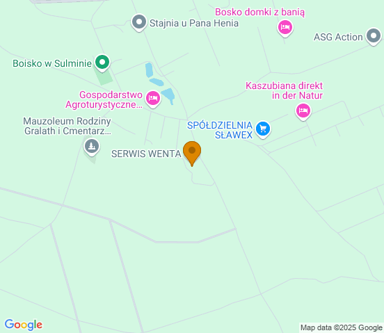 Mapa dojazdu do warsztatu samochodowego w miejscowości Przyjaźń