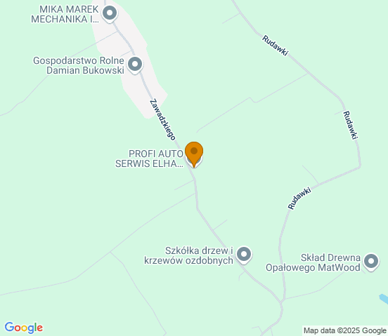 Mapa dojazdu do warsztatu samochodowego w miejscowości Ćwiklice