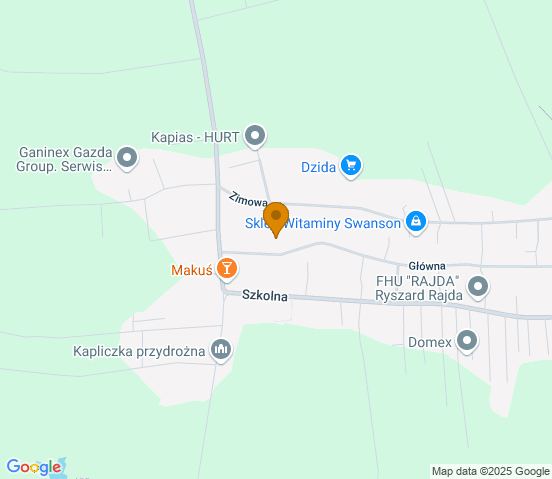 Mapa dojazdu do warsztatu samochodowego w miejscowości Goczałkowice-Zdrój