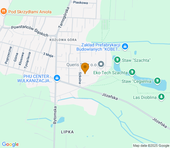 Mapa dojazdu do warsztatu samochodowego w miejscowości Piekary Śląskie