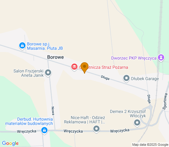 Mapa dojazdu do warsztatu samochodowego w miejscowości Węglowice