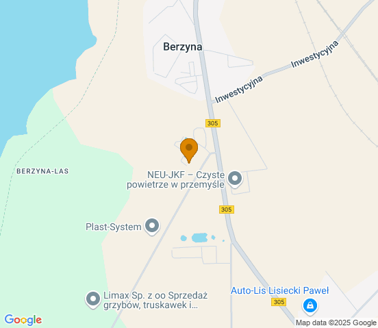 Mapa dojazdu do warsztatu samochodowego w miejscowości Wolsztyn
